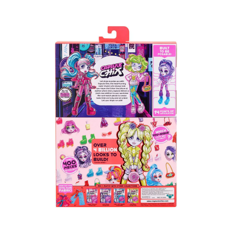 Capsule Chix Build Your Own Mix And Match Fashion Doll, HoloGlow Collection
