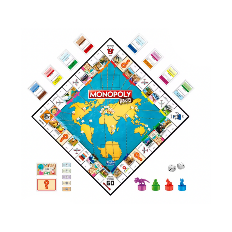 Monopoly Travel World Tour Family Board Game